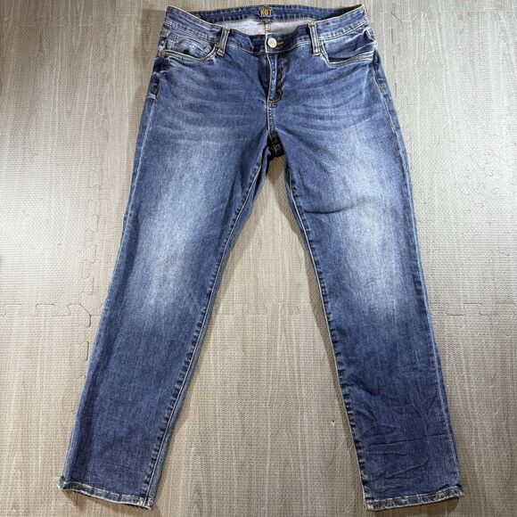 Kut From The Kloth Petite Boyfriend Size 10P Medium Blue Wash - Picture 1 of 6